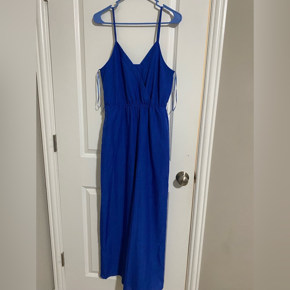 Flying Tomato Royal Blue Wide leg romper